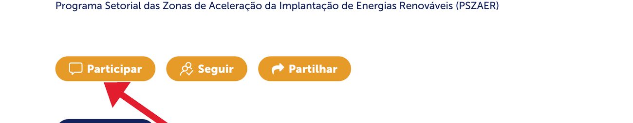 Botão “Participar” na página da consulta